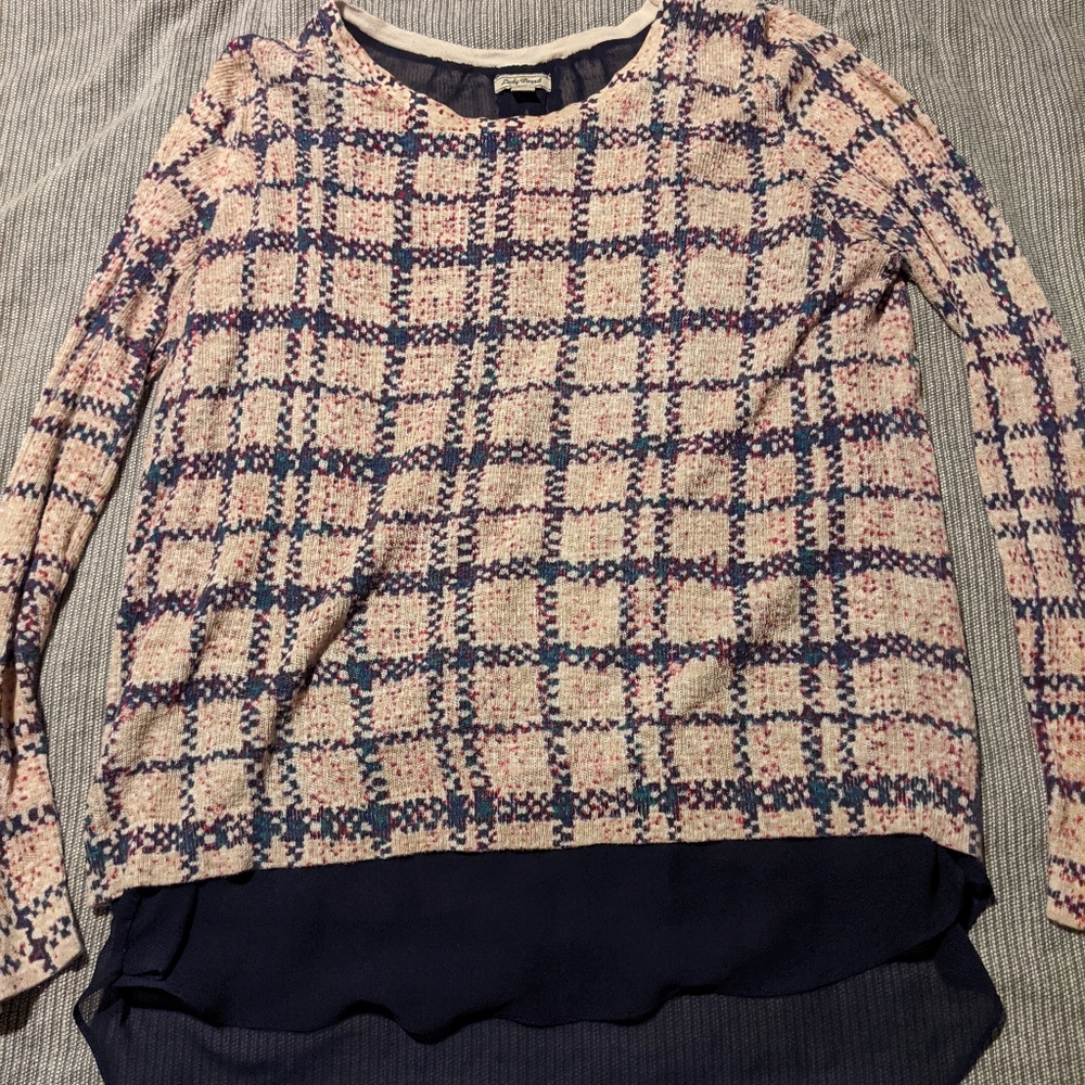 Lucky BrandAsemetric open back sweater